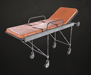 Ambulance Stretcher - Low Poly