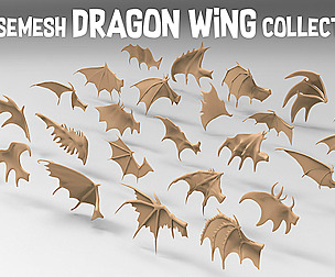 25 basemesh dragon wing collection 2