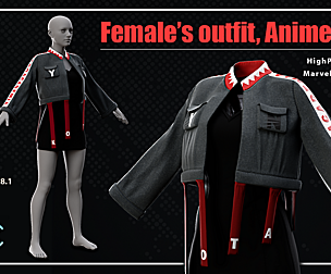 Female’s Outfit – Anime Style / Vol 02