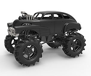 Mud truck 3 Scale 1:25