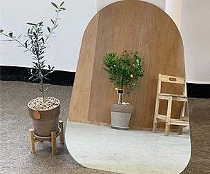 bathroom interior wall mirror
