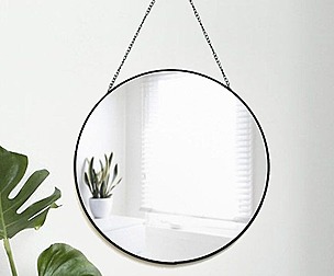 octagonal strap wall mirror