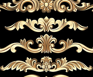 Carved Plaster Molding Decoration 025