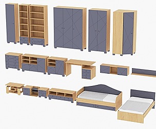 Collection of modern furniture