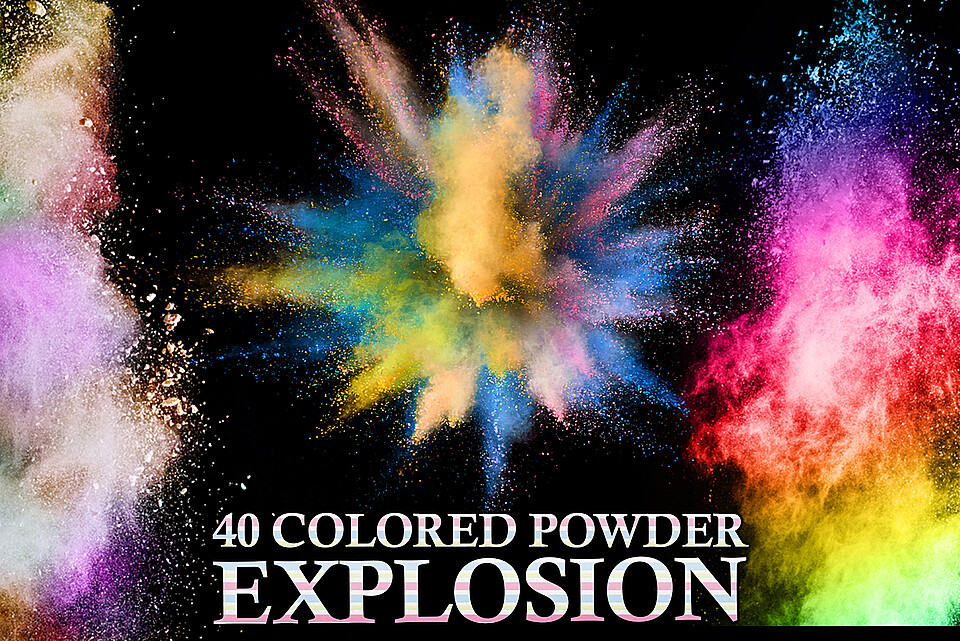 40 Explosion Colored Powder, Holy Powder Texture