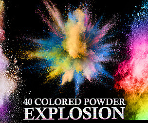 40 Explosion Colored Powder, Holy Powder Texture