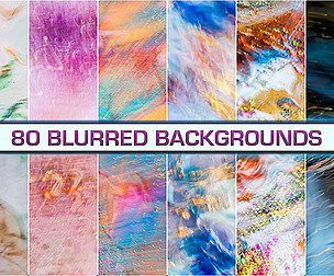 80 Blurred Backgrounds, painting oil flow