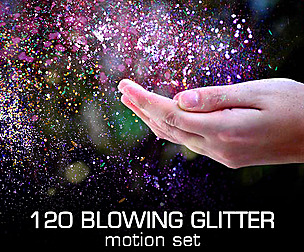 120 Blowing glitter overlays, Fairy Dust