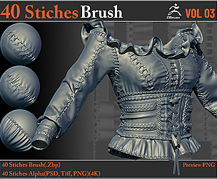 40 Stiches Brush/Alpha VOL03