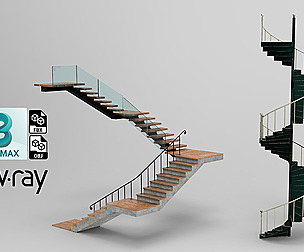 3 staircase models