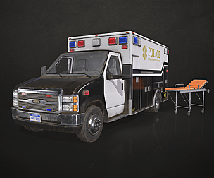 Ambulance Type 5 - Low Poly