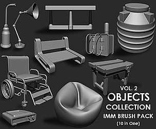 Objects Collection IMM Brush Pack 10 in One Vol. 2