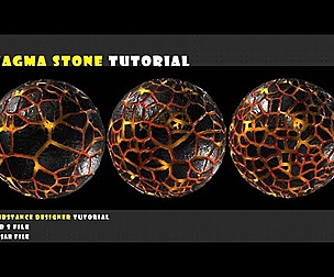 Magma Stone - Substance 3D Designer