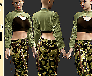 Girl Outfit_VOL05(Marvelous/CLO+OBJ+FBX)