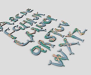 Mermaid Alphabet