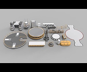 sci-fi Architecture kitbash 40