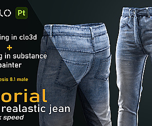 Tutorial Clo3d Realistic jean 2H video