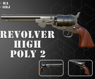 Revolver High Poly 2