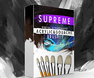 Supreme Acrylic & Gouache Brushes