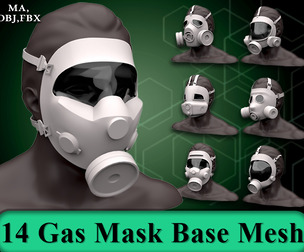 14 Gas Mask Base Mesh