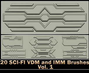 20 SCI-FI VDM and IMM Brushes Vol. 1