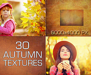 30 Autumn textures, fine art papers