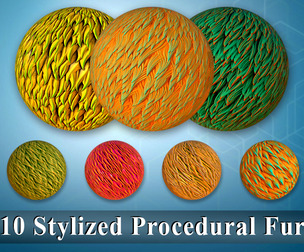 10 Stylized Procedural Fur