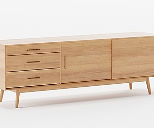 Mid Century Media Console