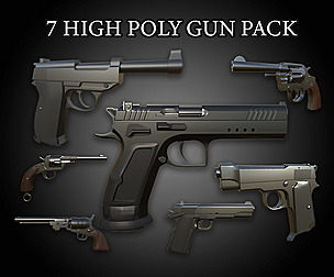 7 High Poly Gun Pack
