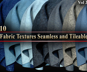 10 Fabric Textures Seamless and Tileable Vol. 3