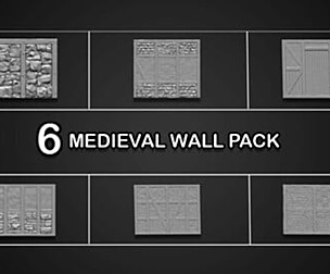 6 Medieval Wall Pack