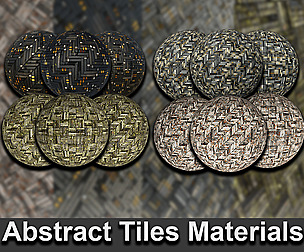 Abstract Tiles Materials Pack