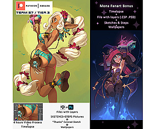 Patreon TERM27 : Icecream + Mona Fanart