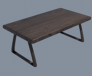 Modern wooden table, for dining, study