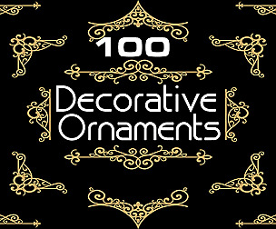 00 Gold decorative ornament, Golden Clipart