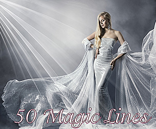 50 Magic lines overlays, Spiral glowing light