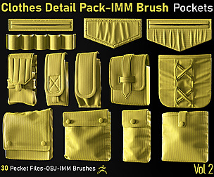 Clothes Details Pack-IMM Brush-Pockets-Vol2