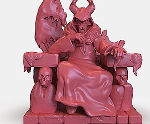 The Horned King Sculpture