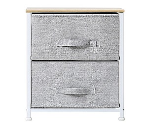 Rich fabric chest of drawers 2 tiers
