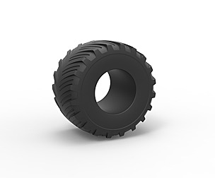 Monster Jam tire 15 Scale 1:25