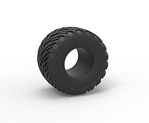 Monster Jam tire 16 Scale 1:25