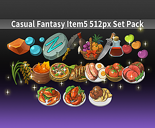 Casual Fantasy Item 5 512px Set Pack