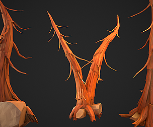 Conifer Dead Tree Set