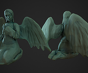 Purgatory Angel Statue