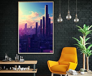 Anime City Abstract Artwork