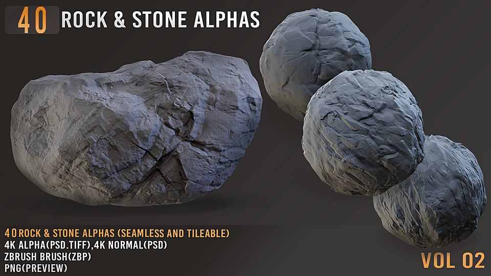 40 ROCK & STONE ALPHAS_VOL02+(CONCISE TUTORIALS)