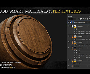 20 WOOD SMART MATERIALS & PBR TEXTURES-VOL 2