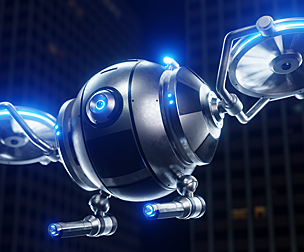 Sci-Fi Security Drone - Blender