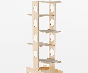 wooden cat towers