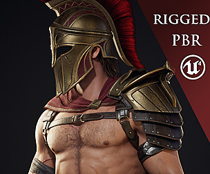 Spartan Hoplite - Game Ready